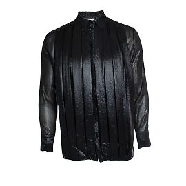 Saint Laurent, chemise en Lurex avec des plis 2019