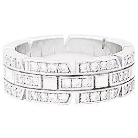 Cartier Ring aus Weißgold, Diamanten 'Tank Française'.