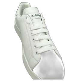 Baskets Dolce & Gabbana Portofino en cuir blanc
