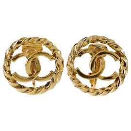 Orecchini Chanel Coco placcati in oro