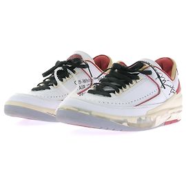 Off White Sneakers "Jordan 2 Low rétro SP" bianche e rosse