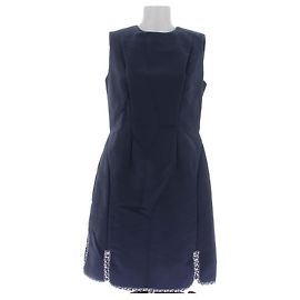 Dior Kleid marineblau aus Baumwolle Größe 42
