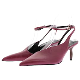 Rote Leder Slingbacks - Autre Marque