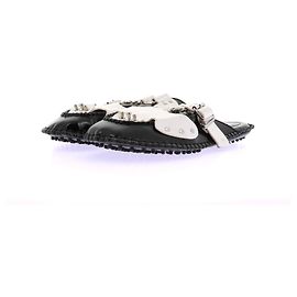 Autre Marque Mule "Medusa Strap" nere e bianche