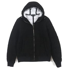 & Other Stories Chaqueta con capucha de cuero de cabra y algodón HERNO negra 44