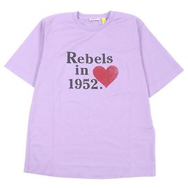 Camiseta de algodón Moncler Genius morada S