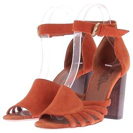Michel Vivien Sandali con tacco terracotta