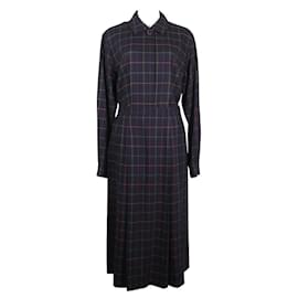 Conjunto de camisa y falda de cuadros vintage Burberry