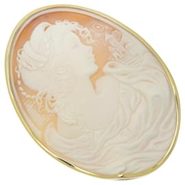 Autre Marque Spilla in cammeo in oro giallo K18