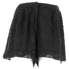 Pantalones cortos de seda negros Zimmermann