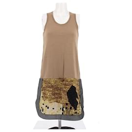 Vestido de punto beige con patrones coloridos - Givenchy