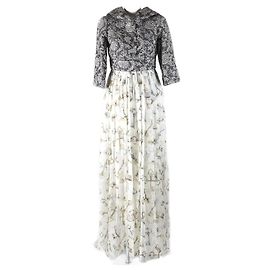 Dolce & Gabbana Seiden-Maxikleid 38