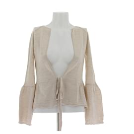 Marni Wollcardigan beige mit Schleife