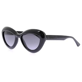 Runde schwarze Sonnenbrillen - Moschino