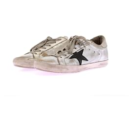 Golden Goose Scarpe "Super-Star" argentate