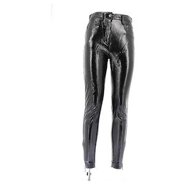 Louis Vuitton Pantalón de cuero negro