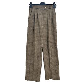 Pantalones Rouje de lana caqui espiga