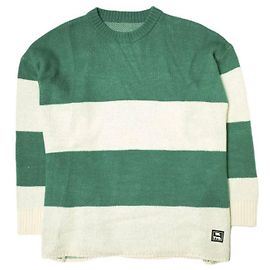 & Other Stories WHITELAND BORDER CREWNECK STRICKPULLOVER