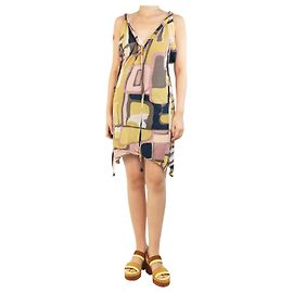 Marni Vestido de tirantes estampado multicolor - talla UK 8