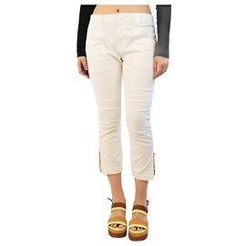 Frame Denim Pantaloni crema a pannelli - taglia UK 12
