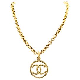 Collana pendente Tornado CC placcata oro di Chanel