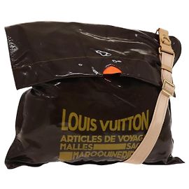 LOUIS VUITTON Frühling 2010 Kollektion Buzas Tasche Emaille Braun M93188 Auth bs26423