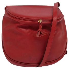 Autre Marque BOTTEGA VENETA Borsa a Spalla in Pelle Rossa Oro Auth 126463