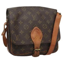 LOUIS VUITTON Monogram Cartouchiere MM Borsa a Spalla M51253 LV Auth th6130