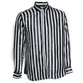 Saint Laurent, camicia a righe bianche e nere 2019