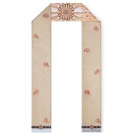 Louis Vuitton Bandeau LV Map in seta beige