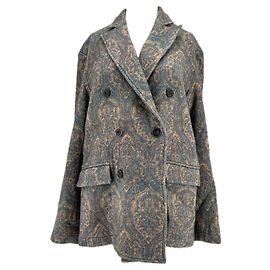 Blazer de lana estampado Pierre Louis Mascia Gris