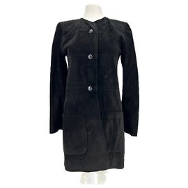 Autre Marque Giacca in camoscio nera GERALD WATELET