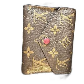 Cartera Louis Vuitton Victorine Monogram Cuero Rojo