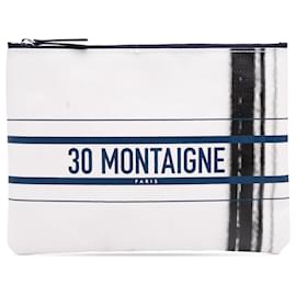 Dior Edizione Limitata Bianca Bilum Trompe Loeil Canvas 30 Montaigne Pochette