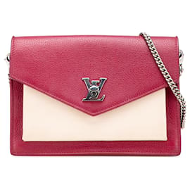 Pochette MyLockMe in pelle bicolore rossa Louis Vuitton