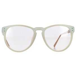 Gafas de marco ovalado Linda Farrow en acetato verde