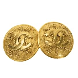 Orecchini a clip placcati oro Chanel
