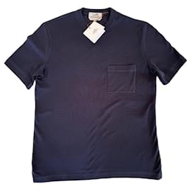 NOUVEAU ! T-shirt Hermes Paris avec broderie "H" / anthracite / taille XS - Hermès