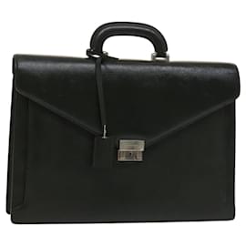 Borsa da lavoro in pelle verde BURBERRY Auth bs26402