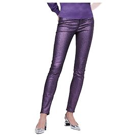 Karl Lagerfeld Jean Soiree Pantaloni Skinny Viola Rosa Nero