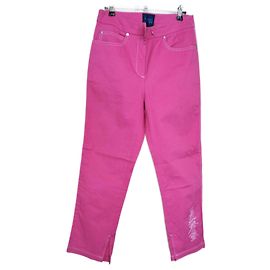 Kenzo 7/8 Jeans aus Baumwolle Framoise Pink