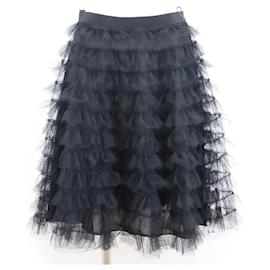 Falda de tul con volantes en capas Christian Dior negra