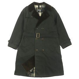 Abrigo de algodón con forro de corduroy a cuadros Barbour