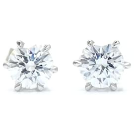 Autre Marque Orecchini di diamante 0,63 ct Pt900 Platino