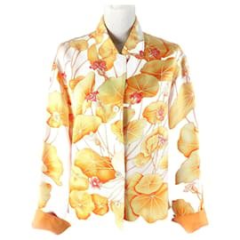 Camisa de seda de manga larga Hermes 38 - Hermès