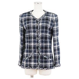 Chanel Tweed-Jacke mit Coco Mark Knöpfen