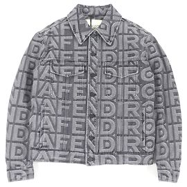 Giacca Trucker Logo Fendi Marc Jacobs Nera