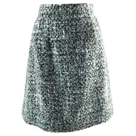 Damen Tweedrock in Blau-Grün von Dolce & Gabbana