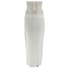 Autre Marque Falda larga de lino blanco MONDAY SWIMWEAR