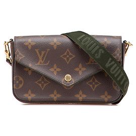 Louis Vuitton Braun Monogram Felicie Riemen Und Los